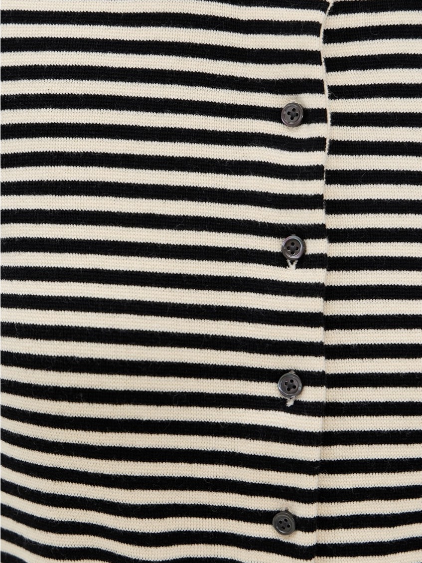 Nwot Alex Mill Louisa Cardigan In Striped Cotton Cashmere Size Small — image 3 of 5